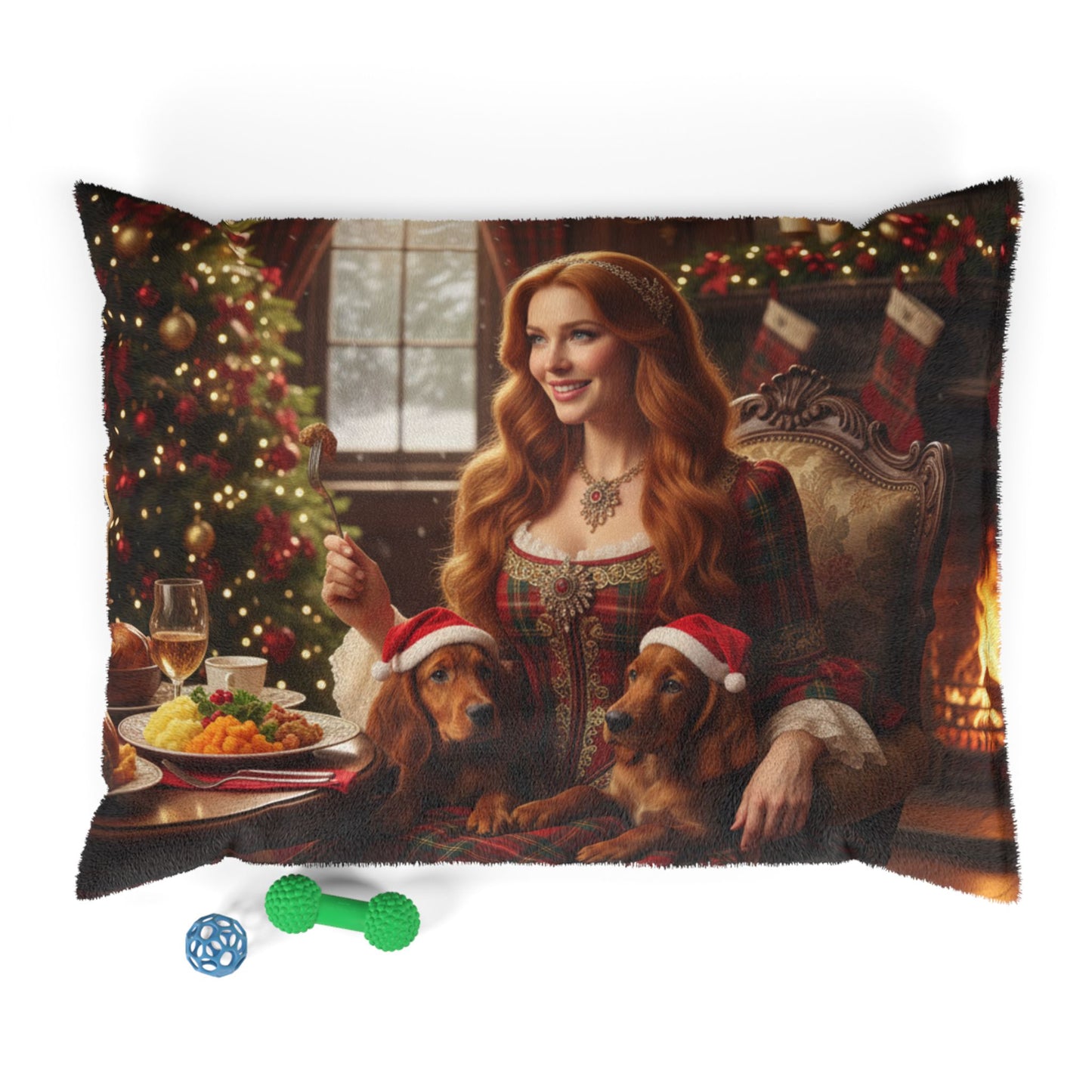 Scottish Holiday Feast Pet Bed