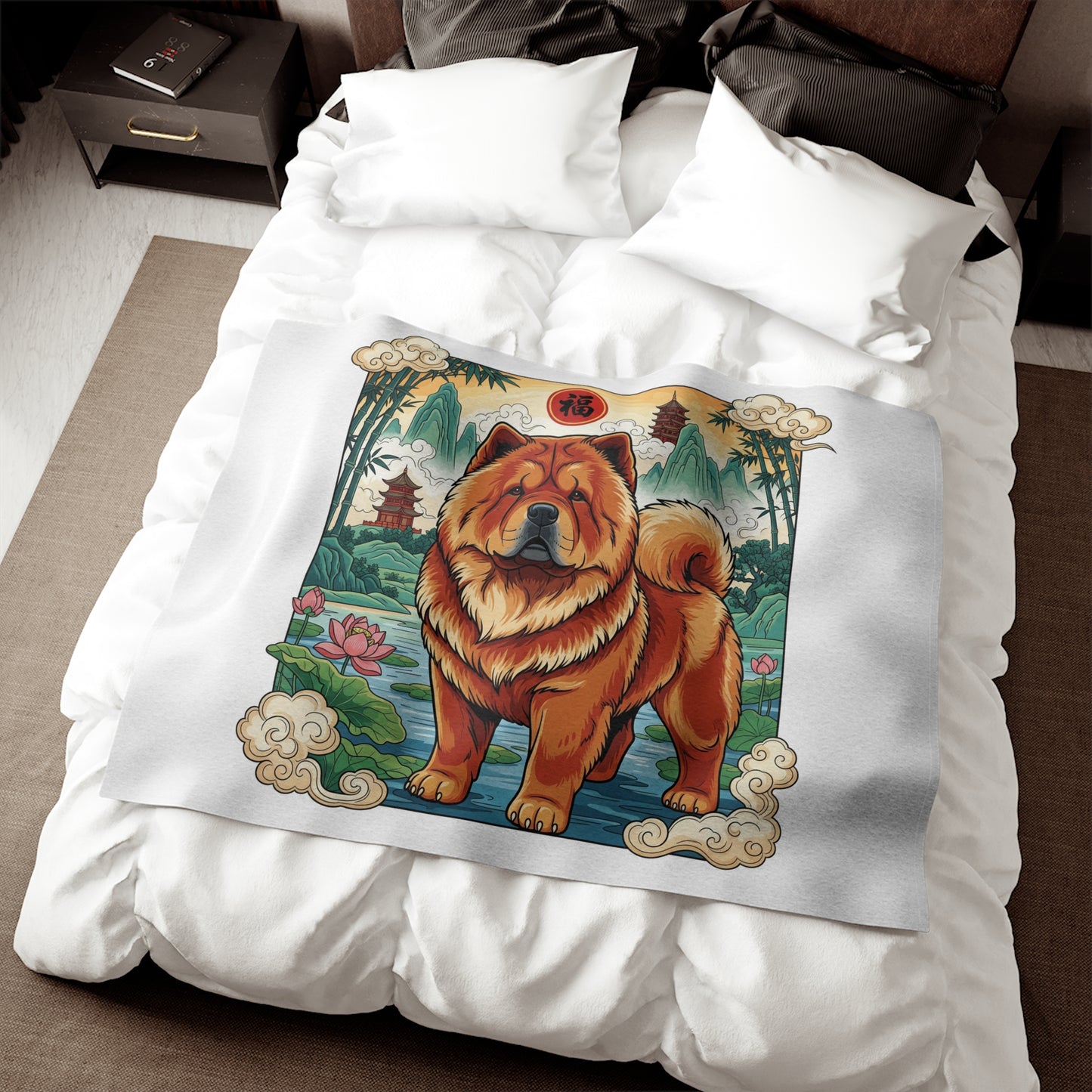 Manta de sudadera Chow Chow