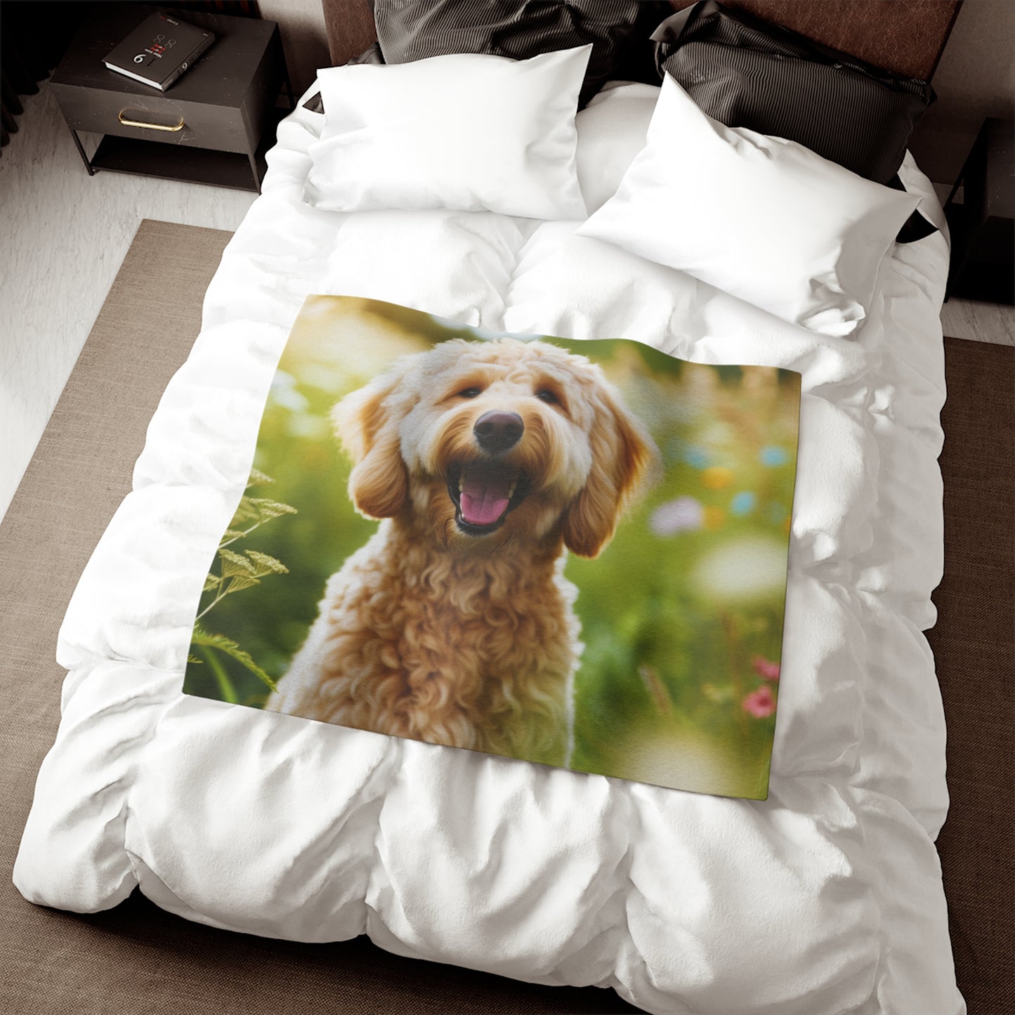 Manta de sudadera Labradoodle