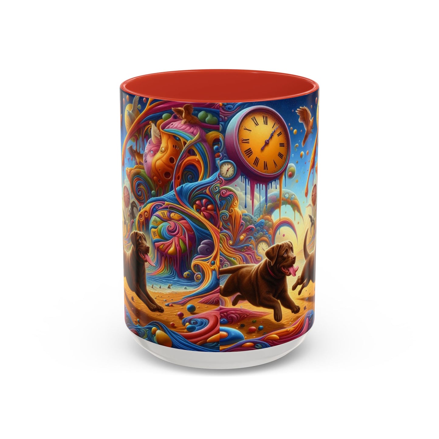Chocolate Labrador Accent Coffee Mug - Perfect Gift for Dog Lovers