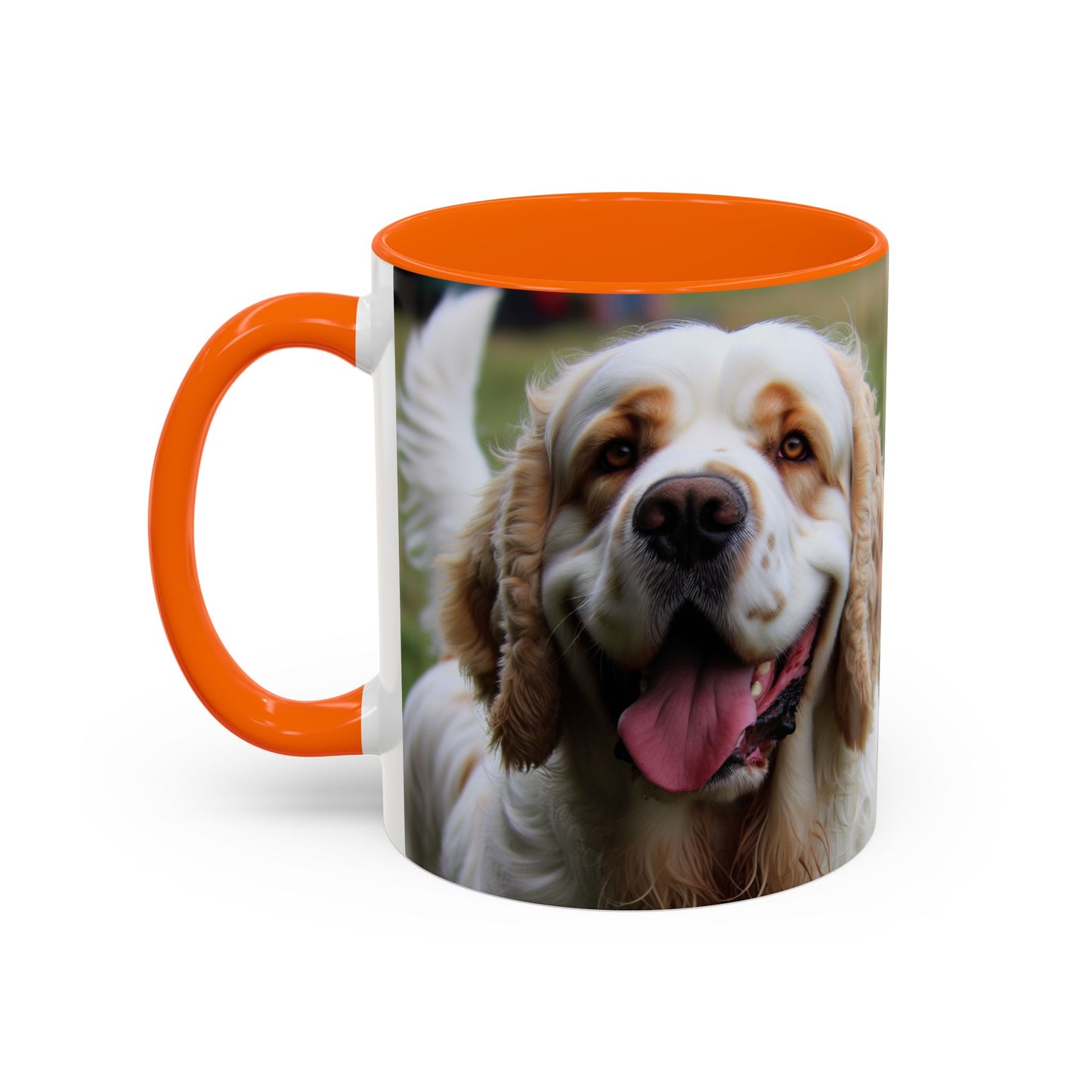 Clumber Spaniel Accent Coffee Mug - Perfect Gift for Dog Lovers