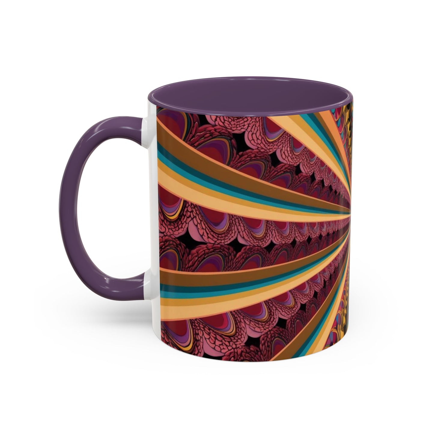 Optical Illusion Accent Mug – Ceramic Coffee Cup