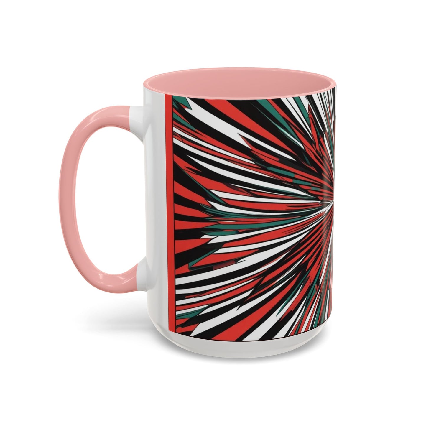 Optical Illusion Accent Mug – Ceramic Coffee Cup