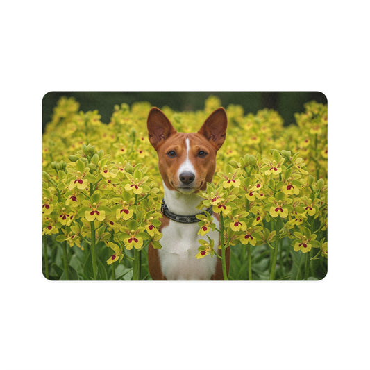 Pet Food Mat (12x18) - Basenji