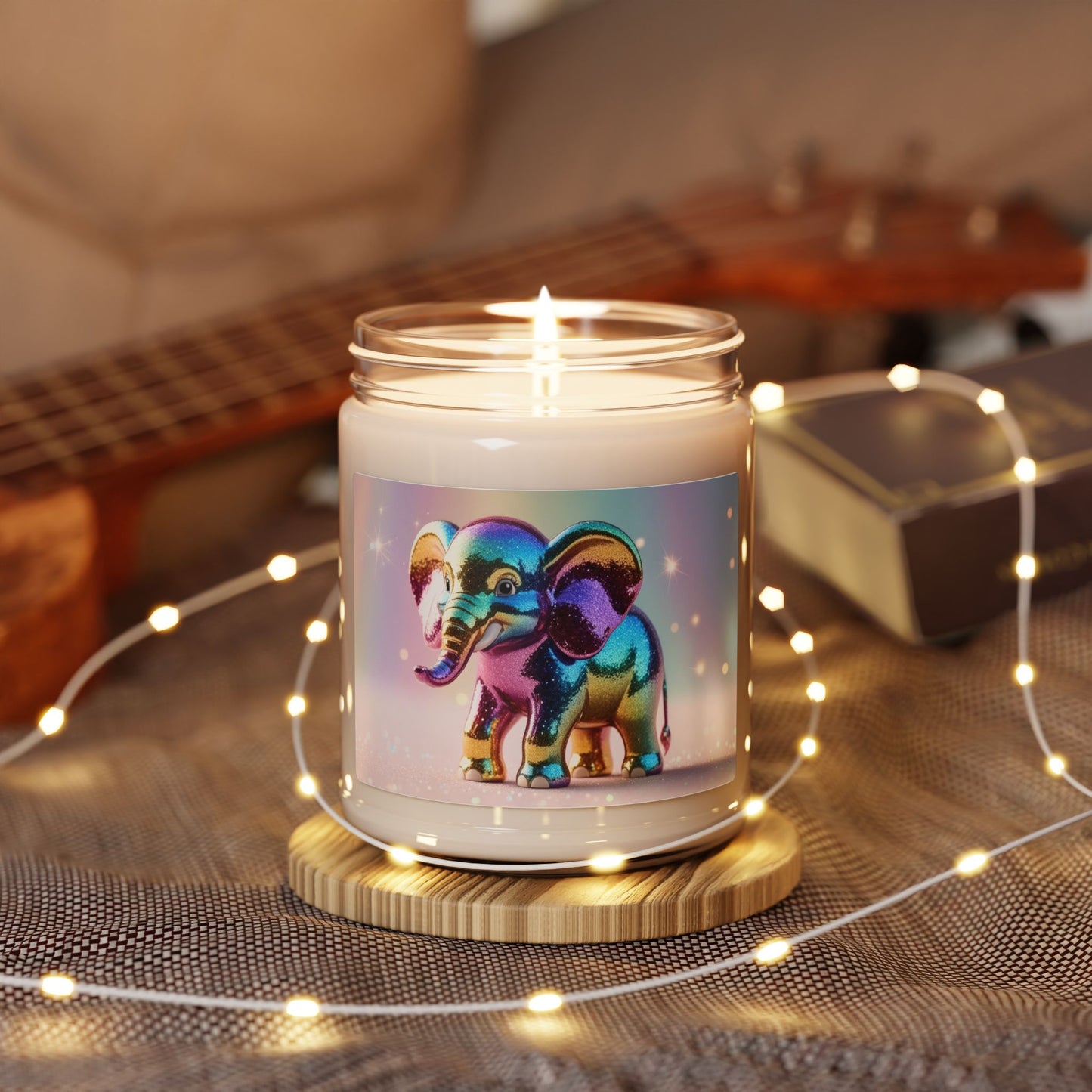 Rainbow Elephant- Scented Soy Candle, 9oz