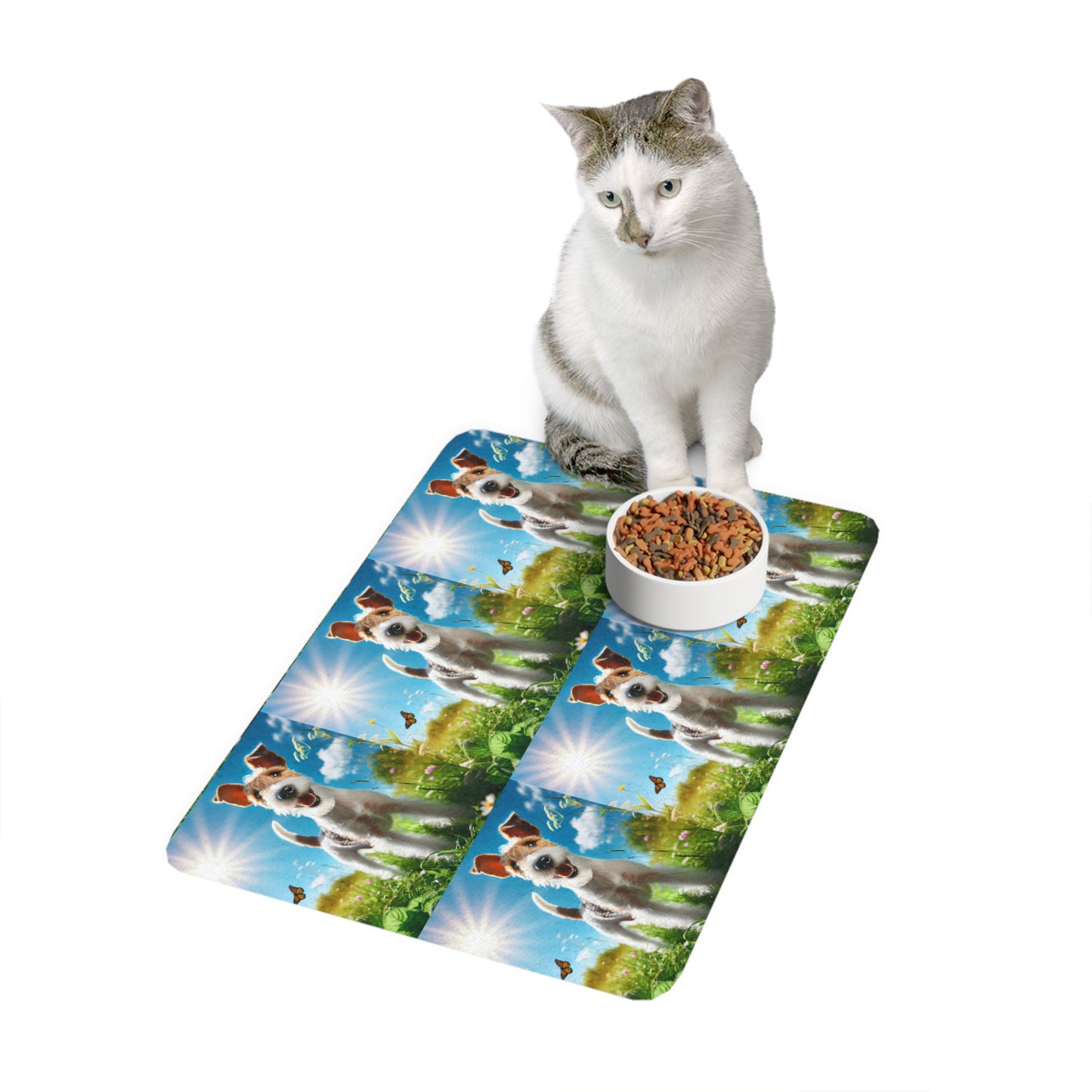 Pet Food Mat (12x18) - Fox Terrier