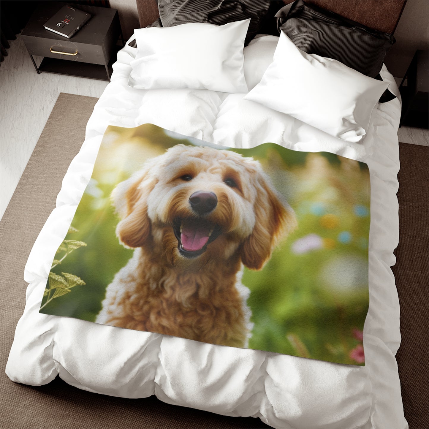 Manta de sudadera Labradoodle