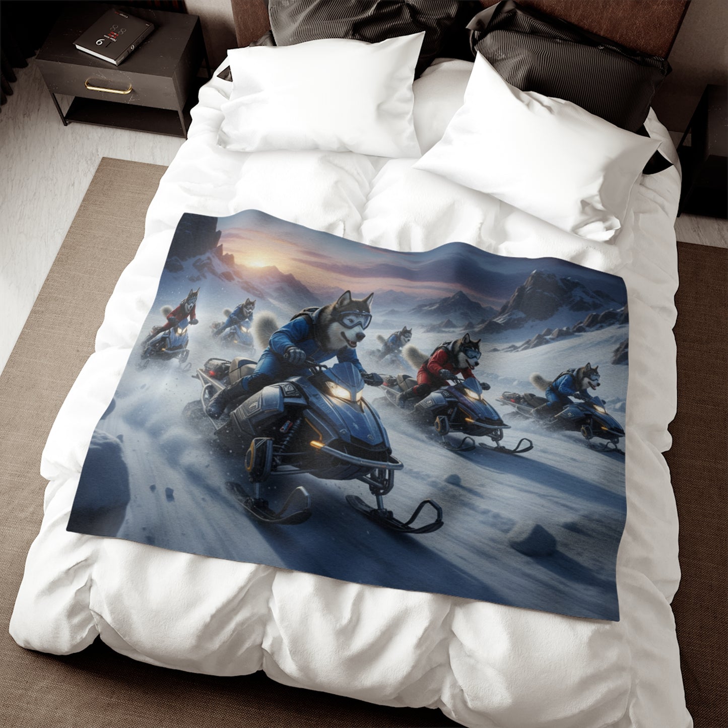 Alaskan Malamute Sweatshirt Blanket