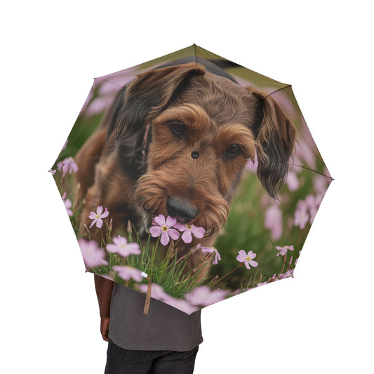 Cesky Terrier Semi-Automatic Foldable Umbrella