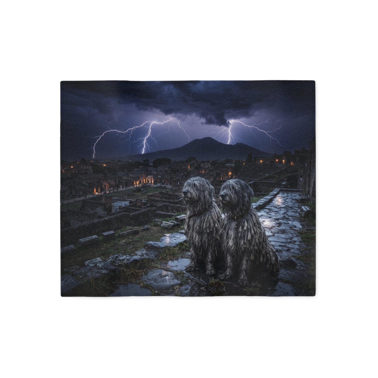 Bergamasco Shepherd Dog Blanket