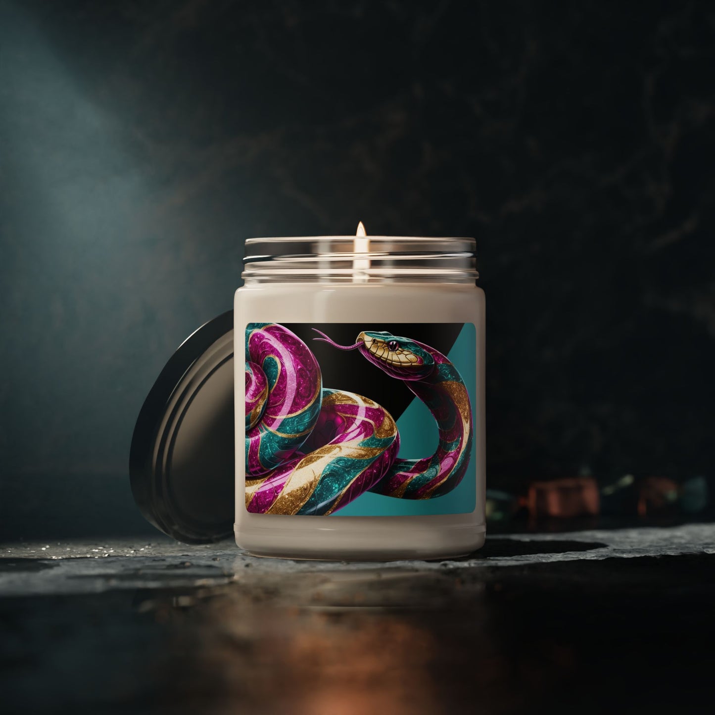 Psychedelic Snake- Scented Soy Candle, 9oz