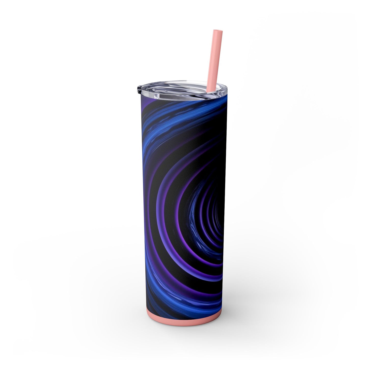 Optical Illusion Skinny Tumbler with Straw, 20oz
