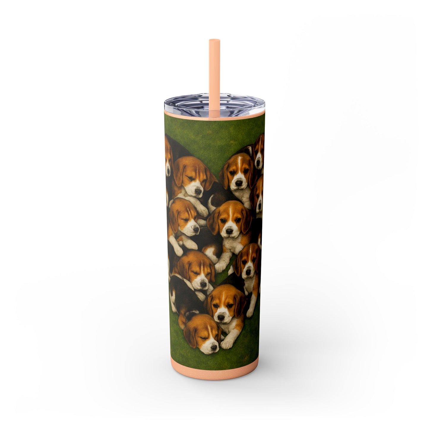 Beagle puppies Tumbler with Straw, 20oz