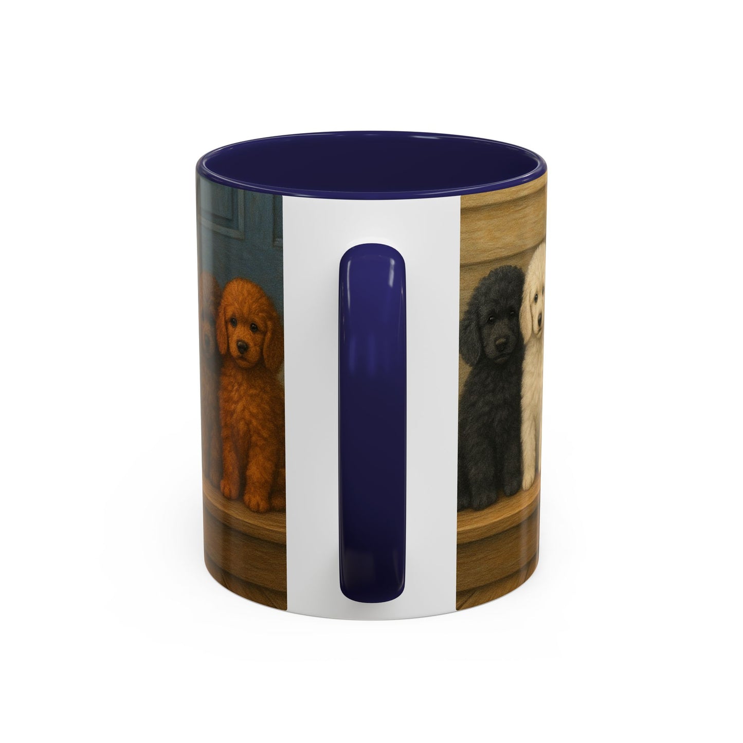 Mug à café décoratif avec motif chiots caniches - Cadeau idéal pour les amoureux des chiens