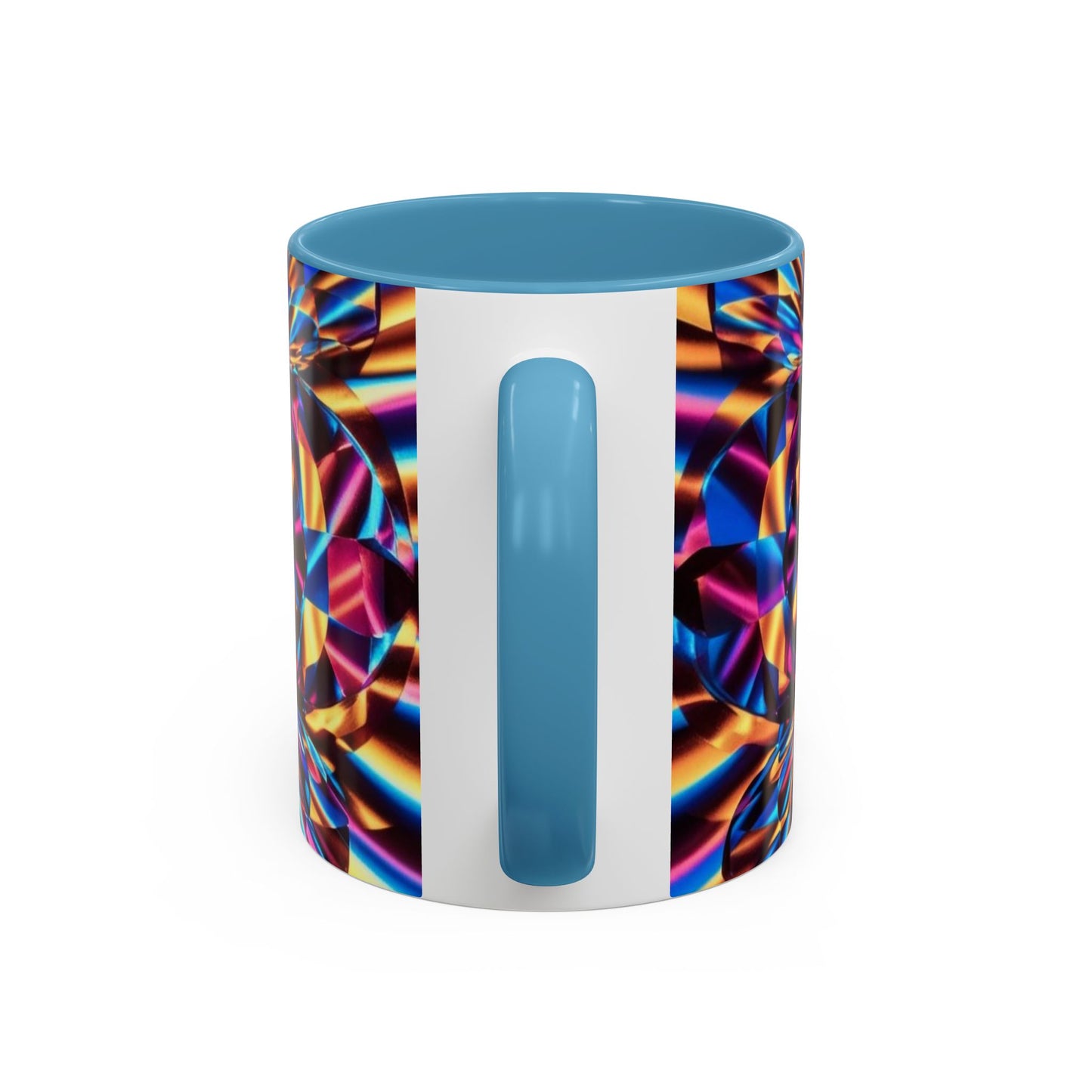 Optical Illusion Accent Mug – Ceramic Coffee Cup