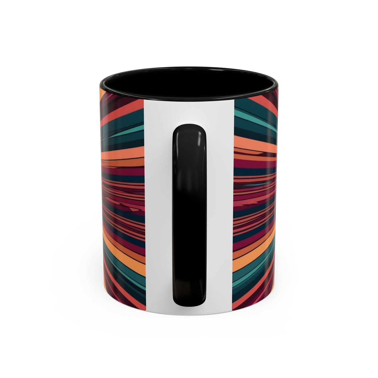 Optical Illusion Accent Mug – Ceramic Coffee Cup