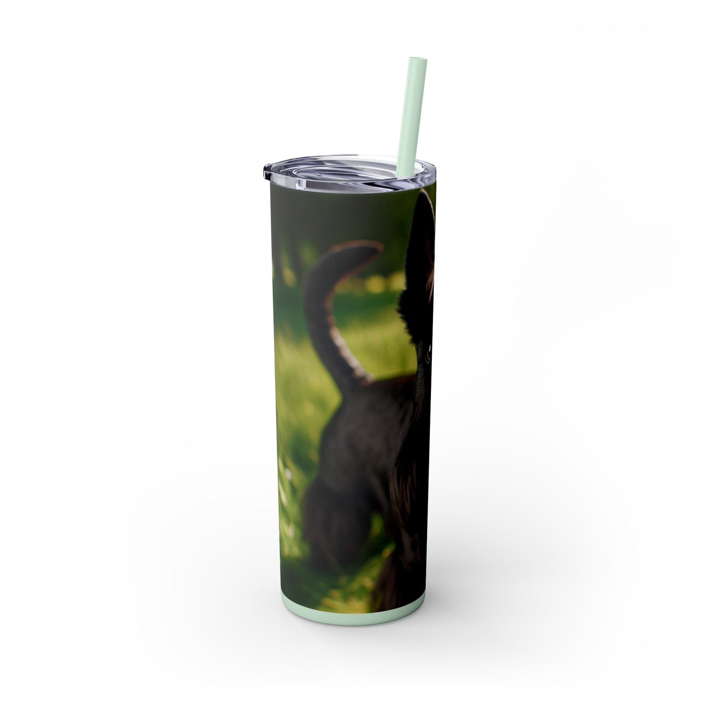 Scottish Terrier Skinny Tumbler with Straw, 20oz