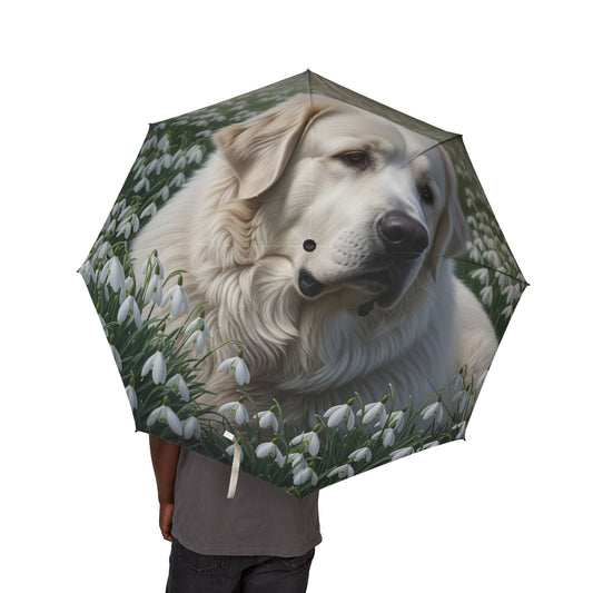 Pyrenean Mastiff Semi-Automatic Foldable Umbrella