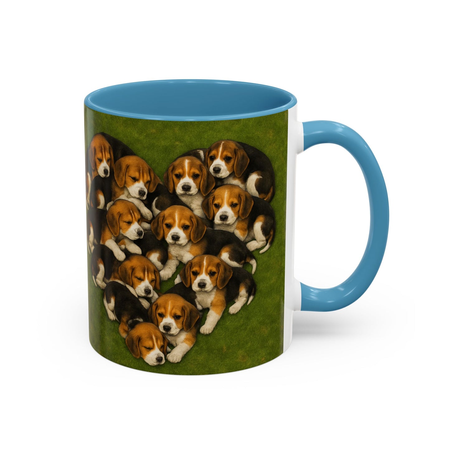 Beagle puppies Accent Coffee Mug - Perfect Gift for Dog Lovers