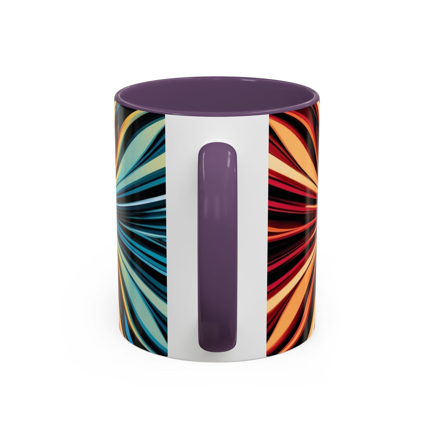 Optical Illusion Accent Mug – Ceramic Coffee Cup