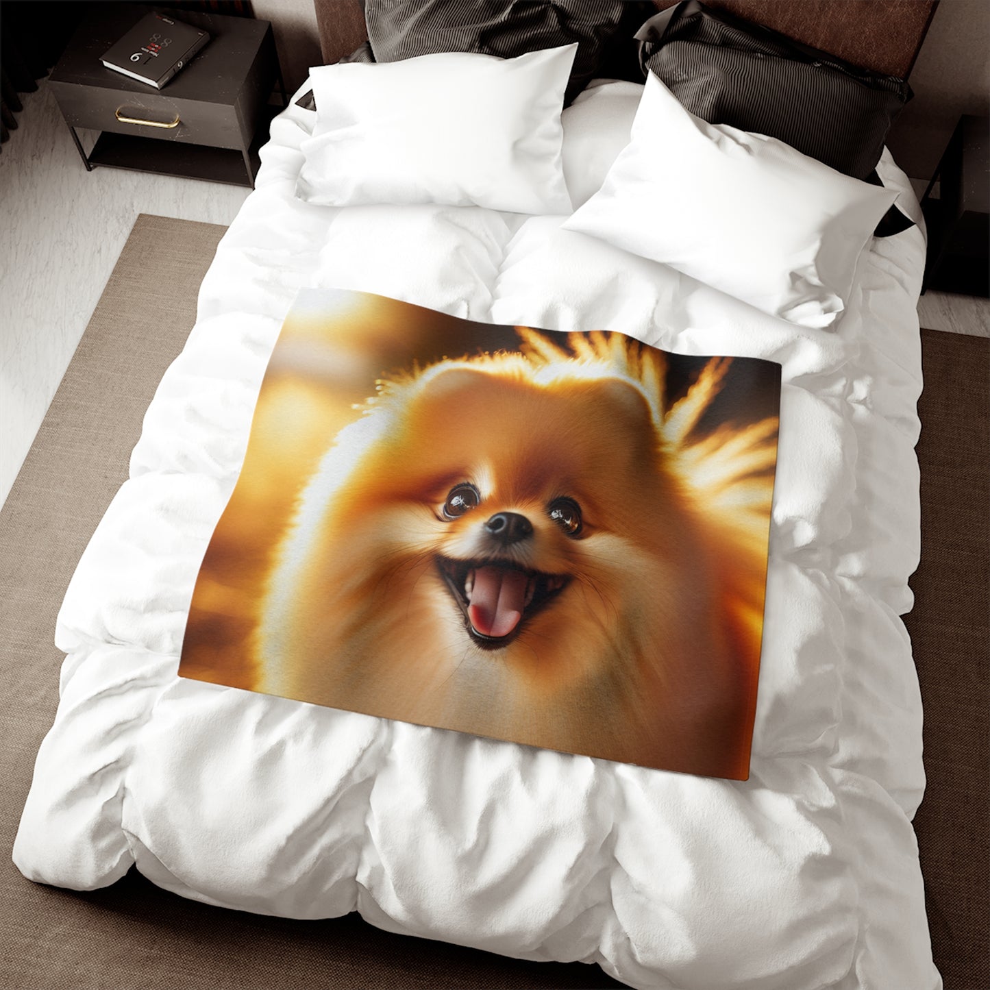 Pomeranian Sweatshirt Blanket