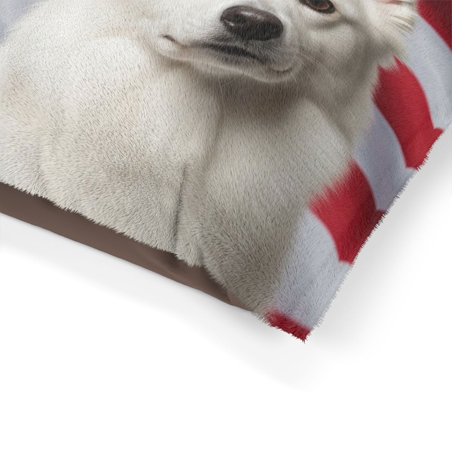 American Eskimo Dog Patriotic Pet Bed