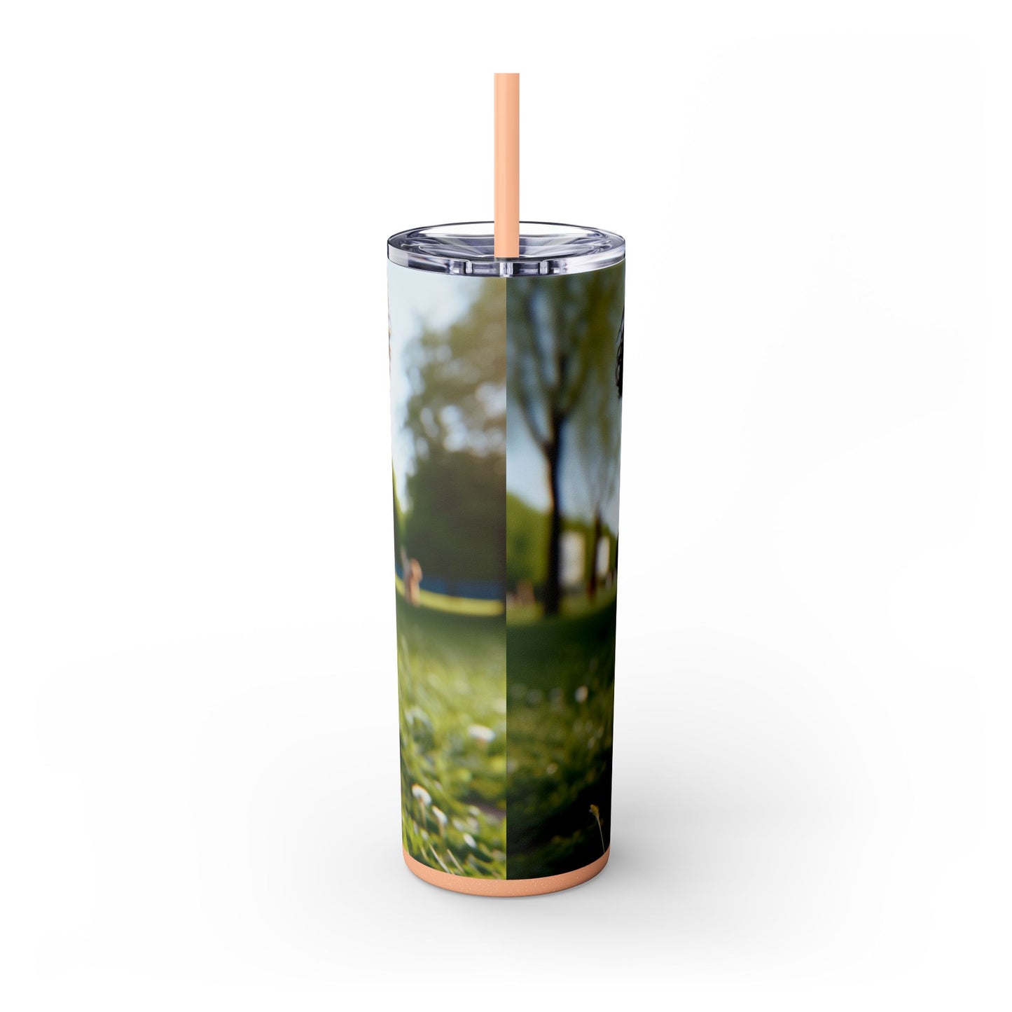 Pumi Skinny Tumbler with Straw, 20oz
