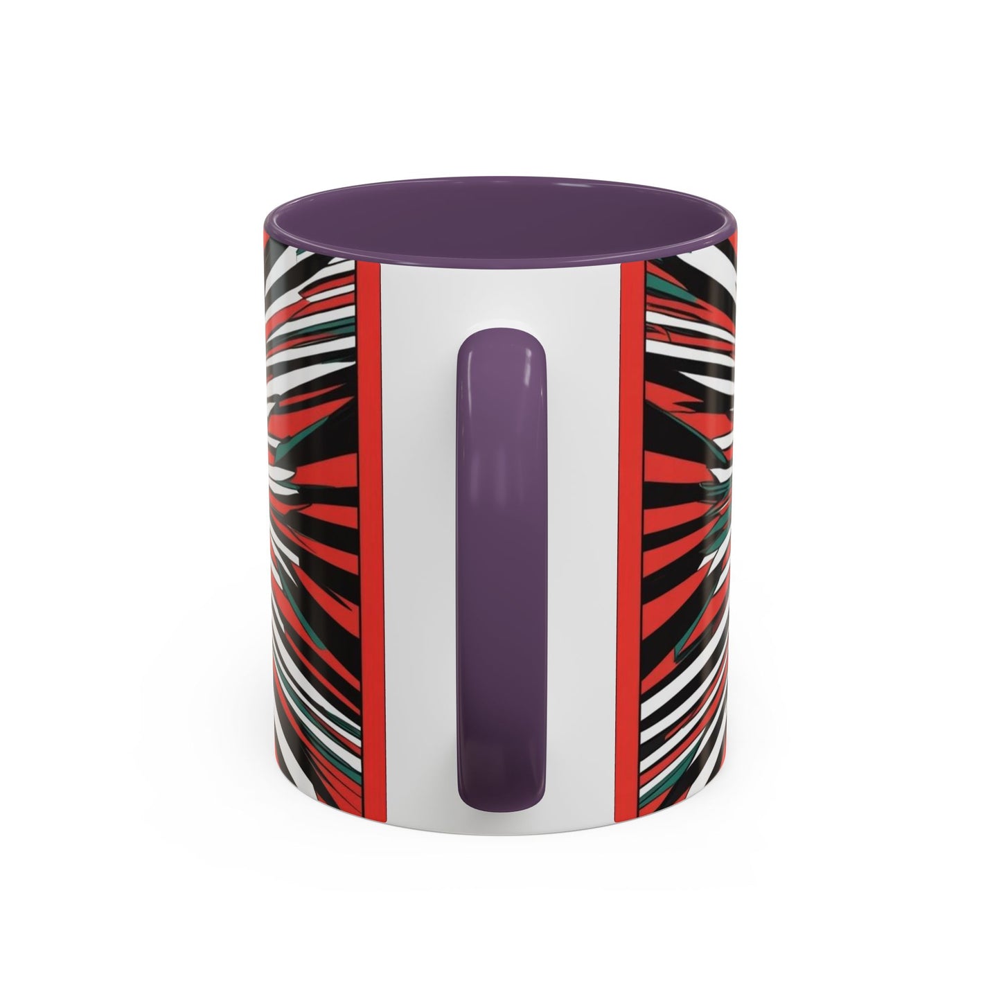 Optical Illusion Accent Mug – Ceramic Coffee Cup