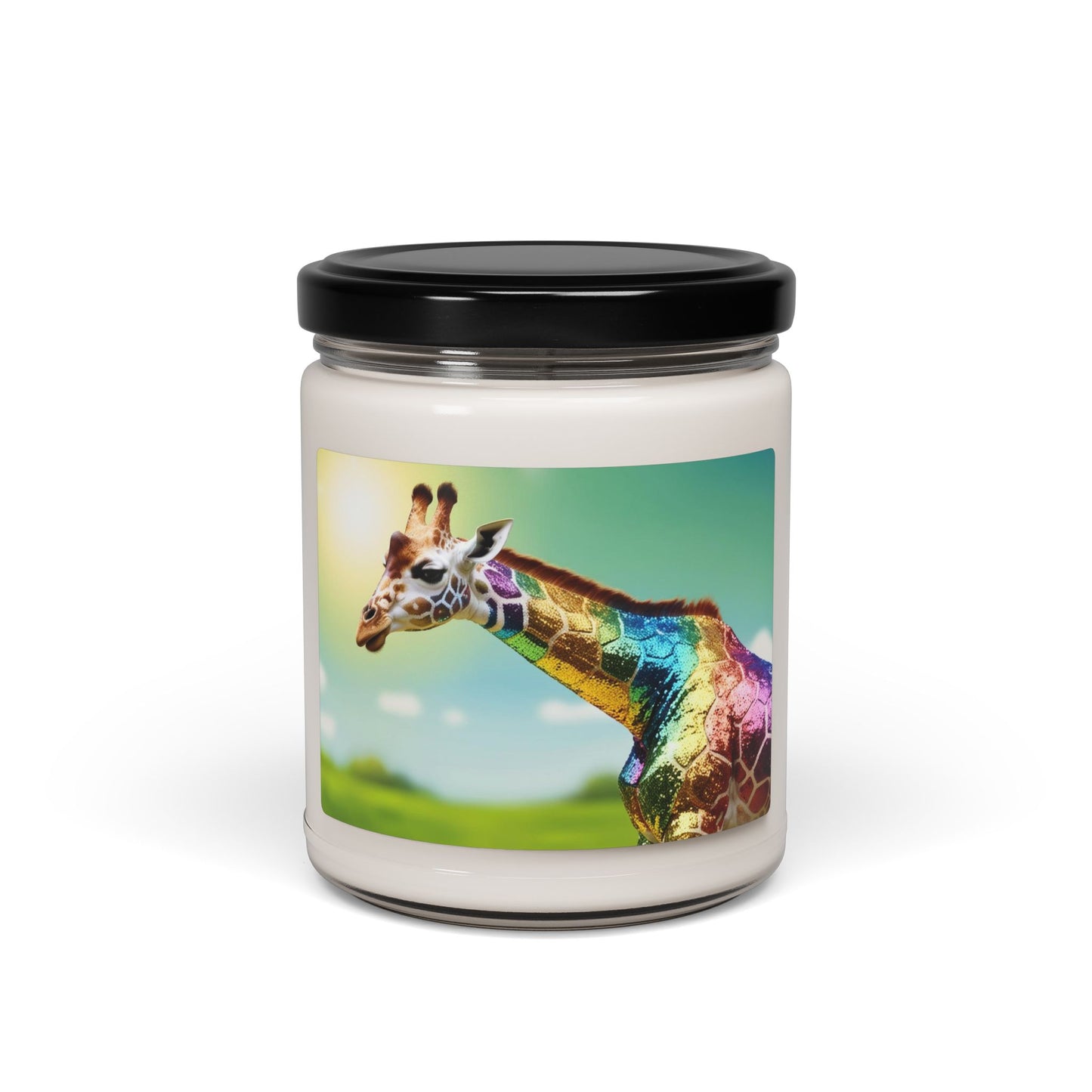 Rainbow Giraffe- Scented Soy Candle, 9oz