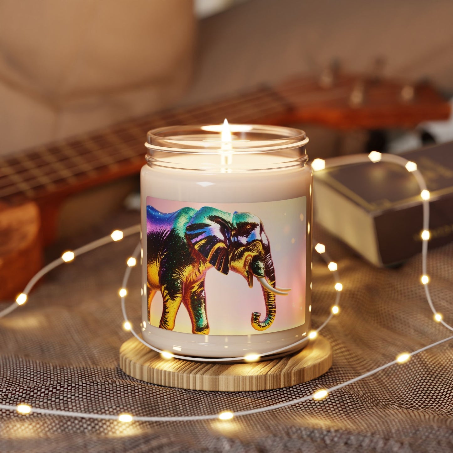 Rainbow Elephant- Scented Soy Candle, 9oz