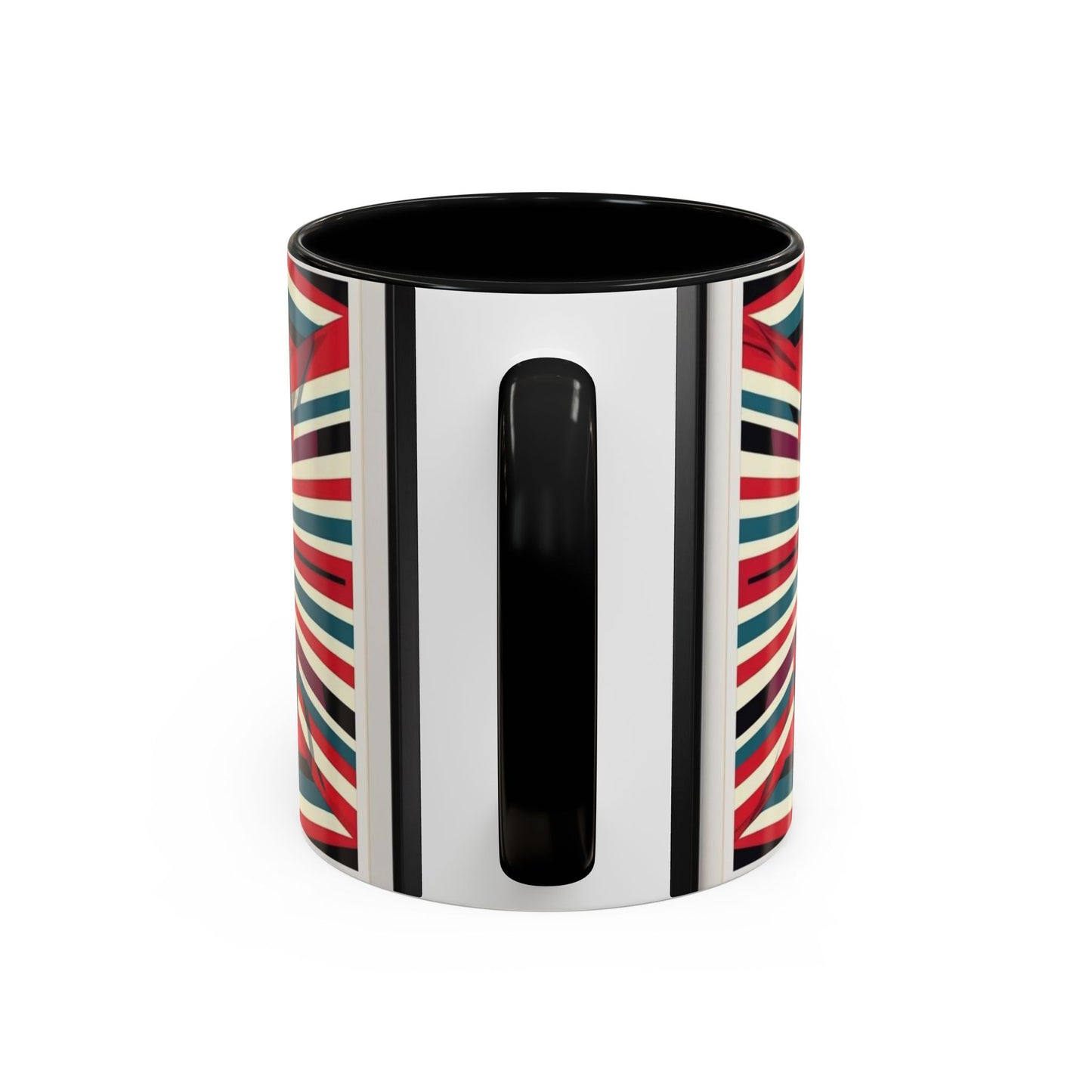 Optical Illusion Accent Mug – Ceramic Coffee Cup
