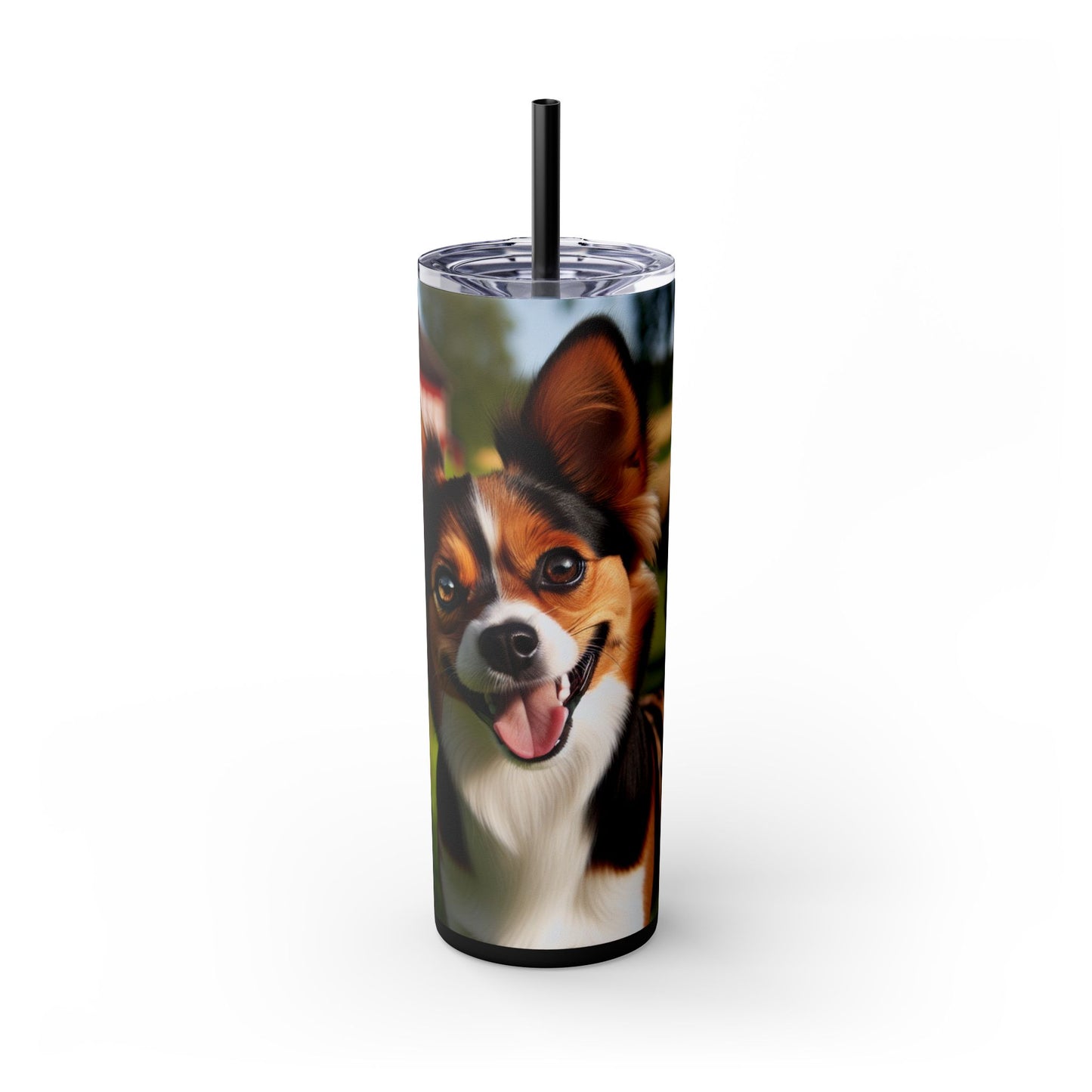 Skinny Tumbler with Straw – 20 oz Stainless Steel Cup