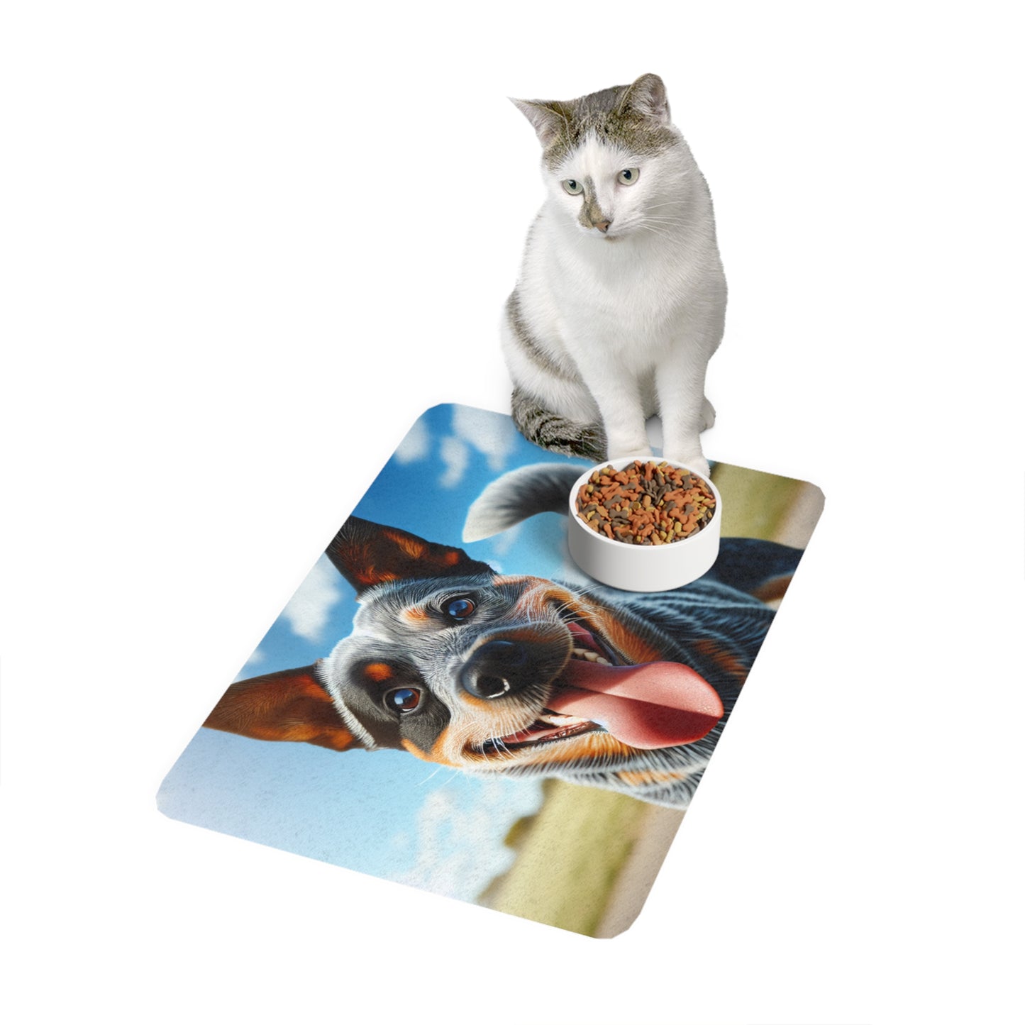 Pet Food Mat (12x18) - Australian Stumpy Tail Cattle Dog