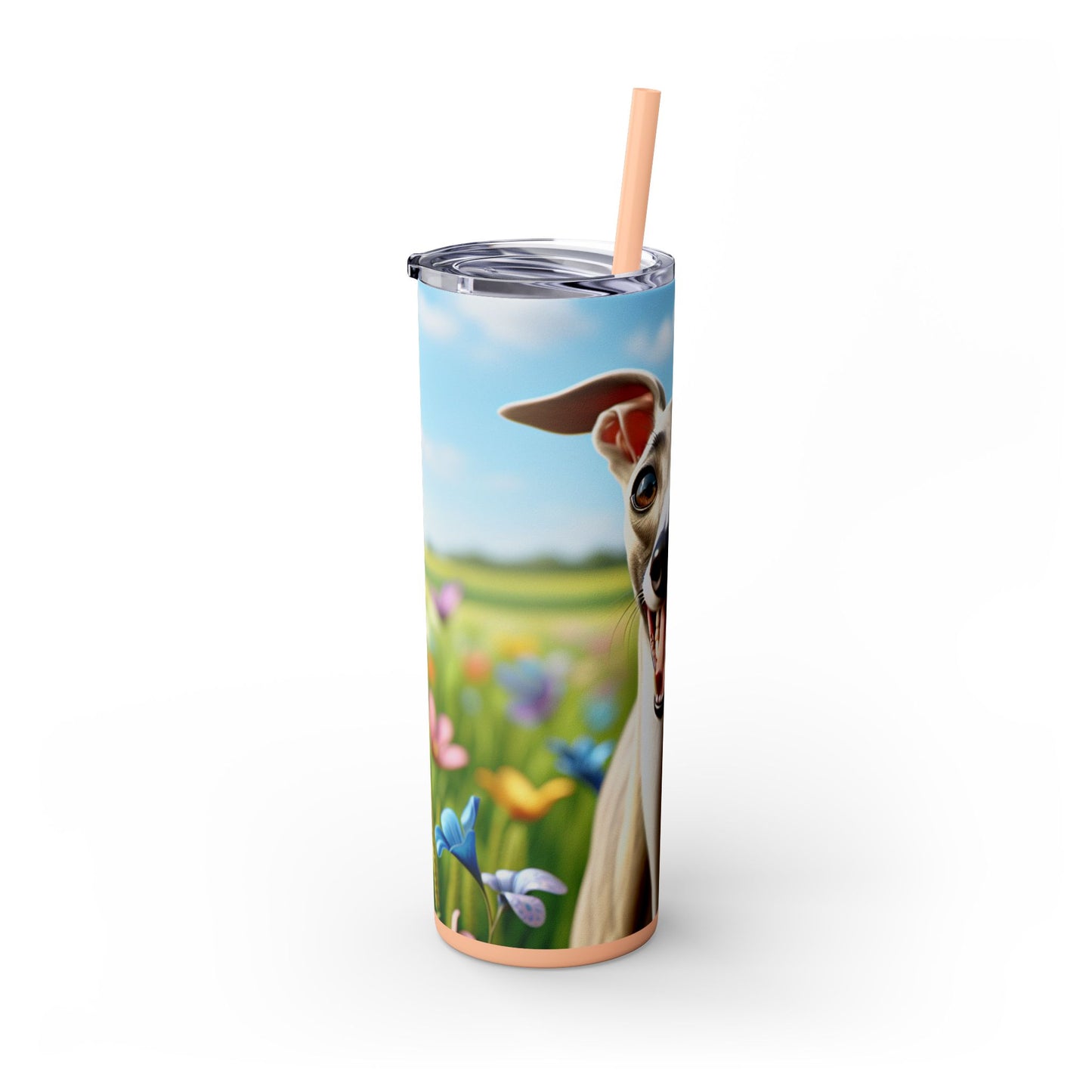 Whippet Skinny Tumbler with Straw, 20oz