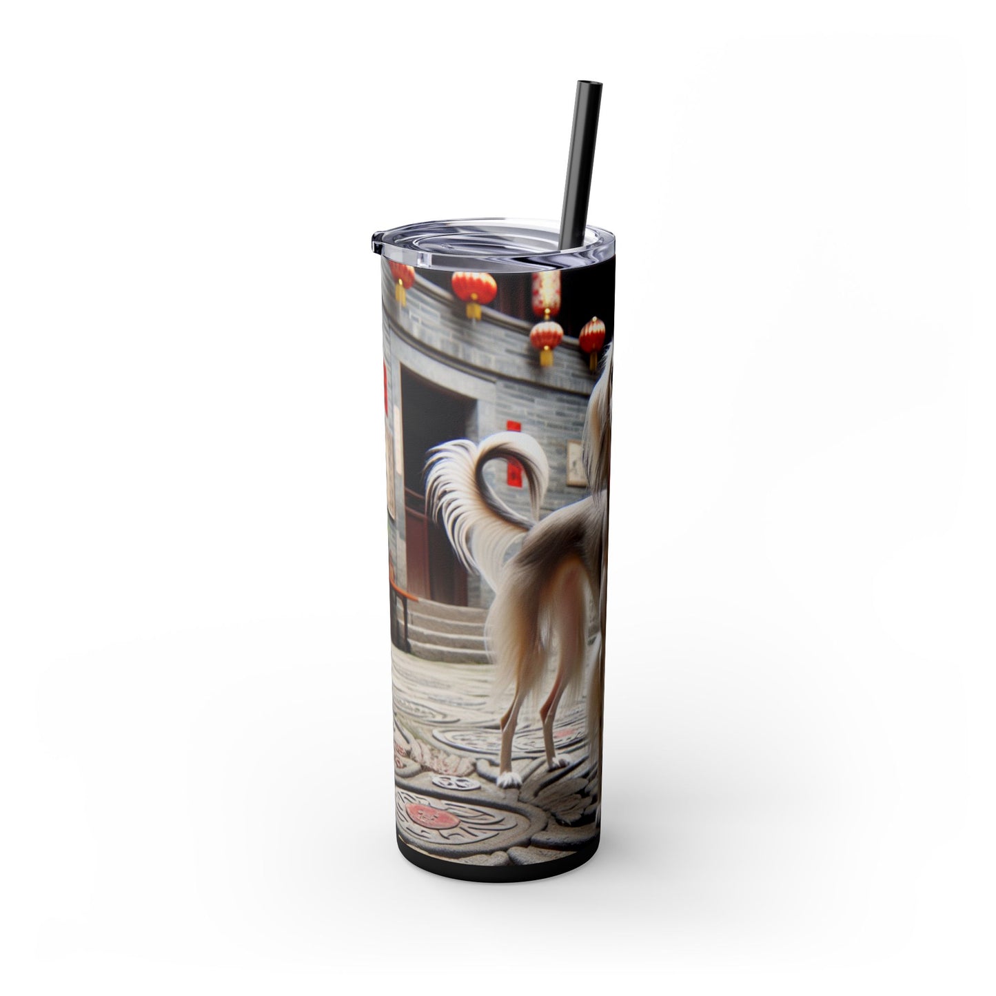 Gobelet Saluki chinois avec paille, 590 ml