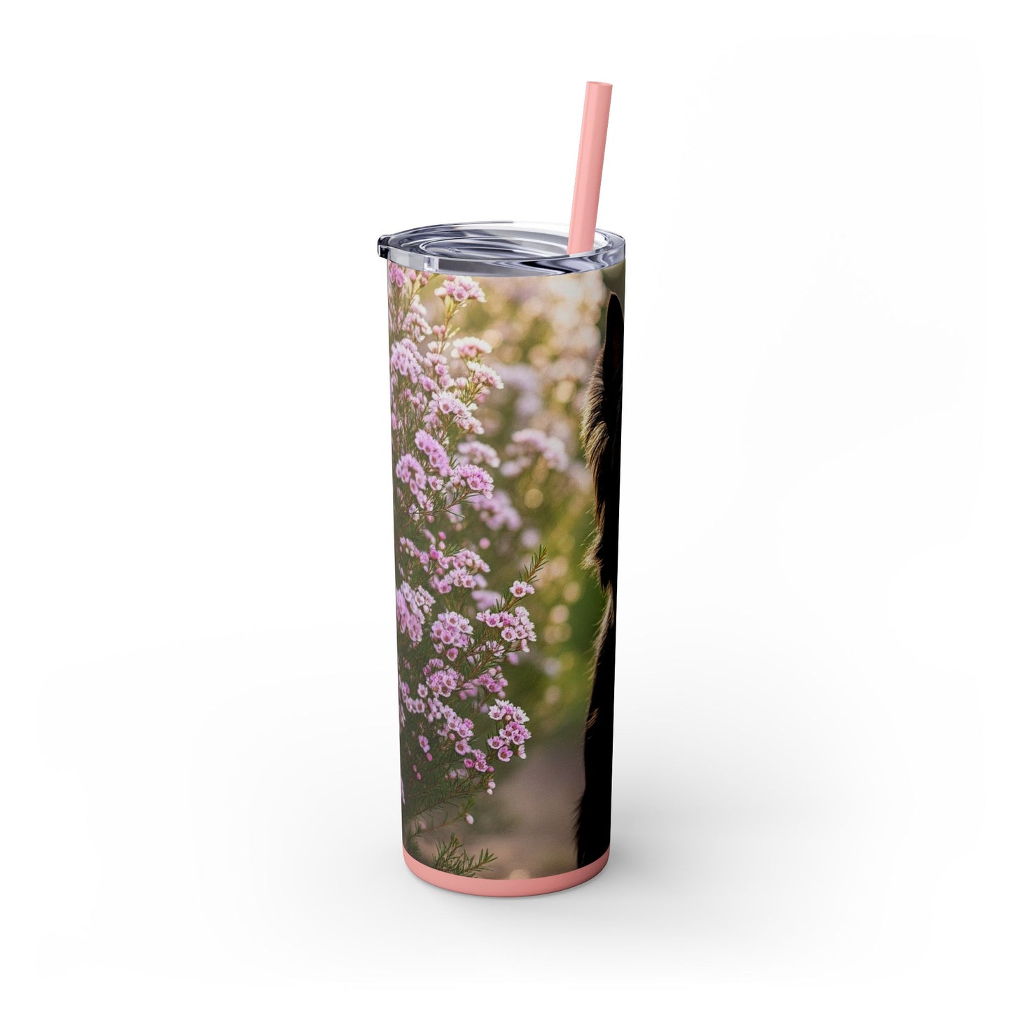Australian Silky Terrier Tumbler with Straw, 20oz