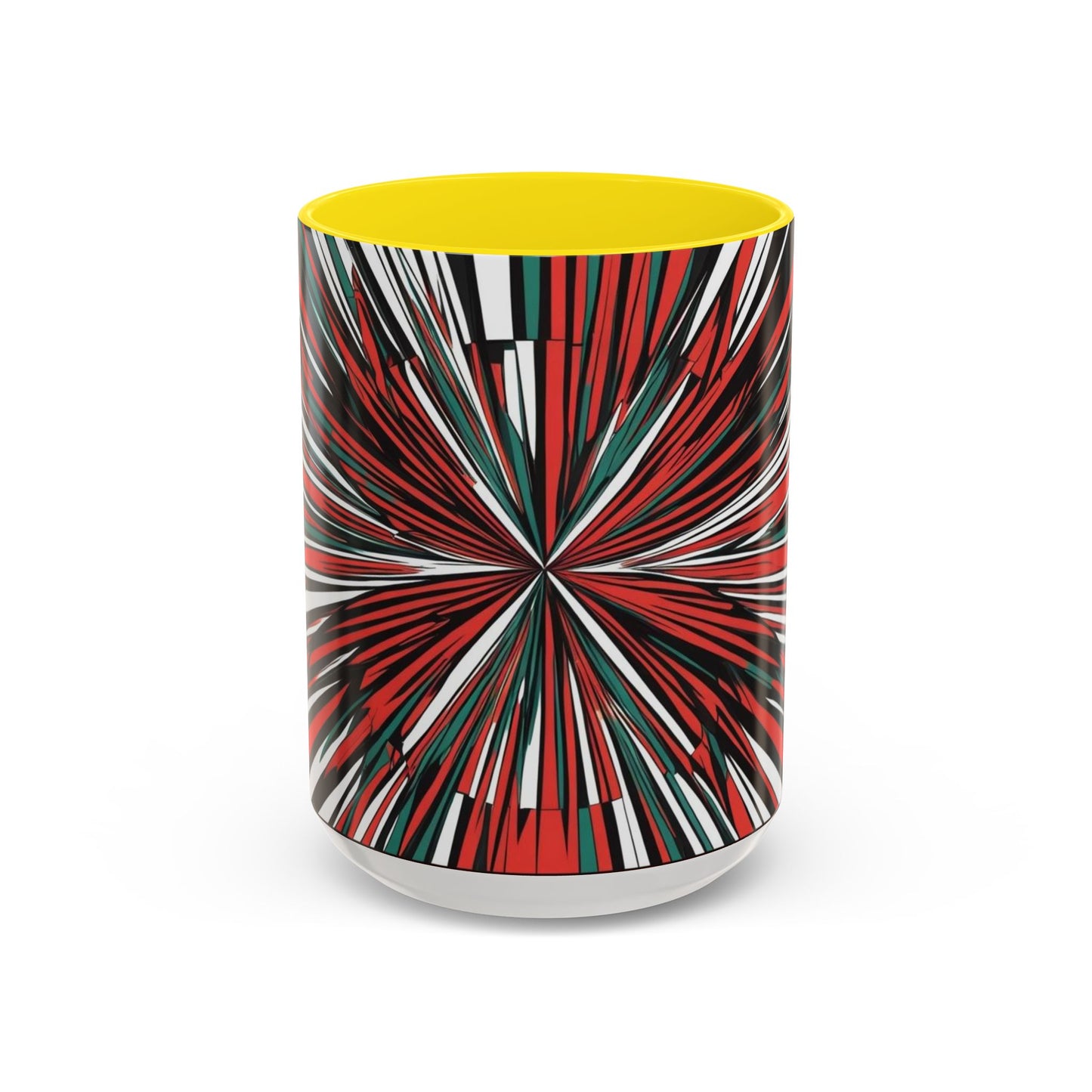 Optical Illusion Accent Mug – Ceramic Coffee Cup