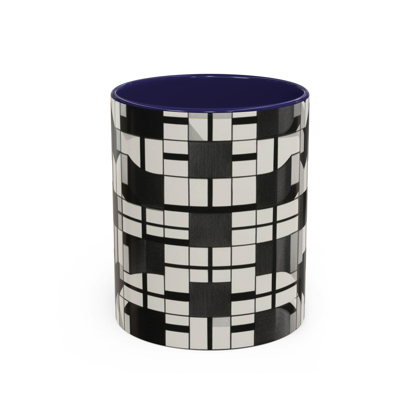 Optical Illusion Accent Mug – Ceramic Coffee Cup