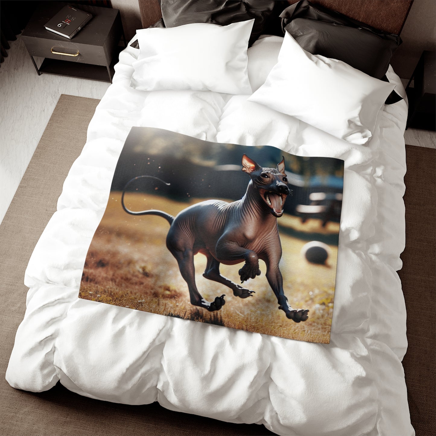 American Hairless Terrier Sweatshirt Blanket