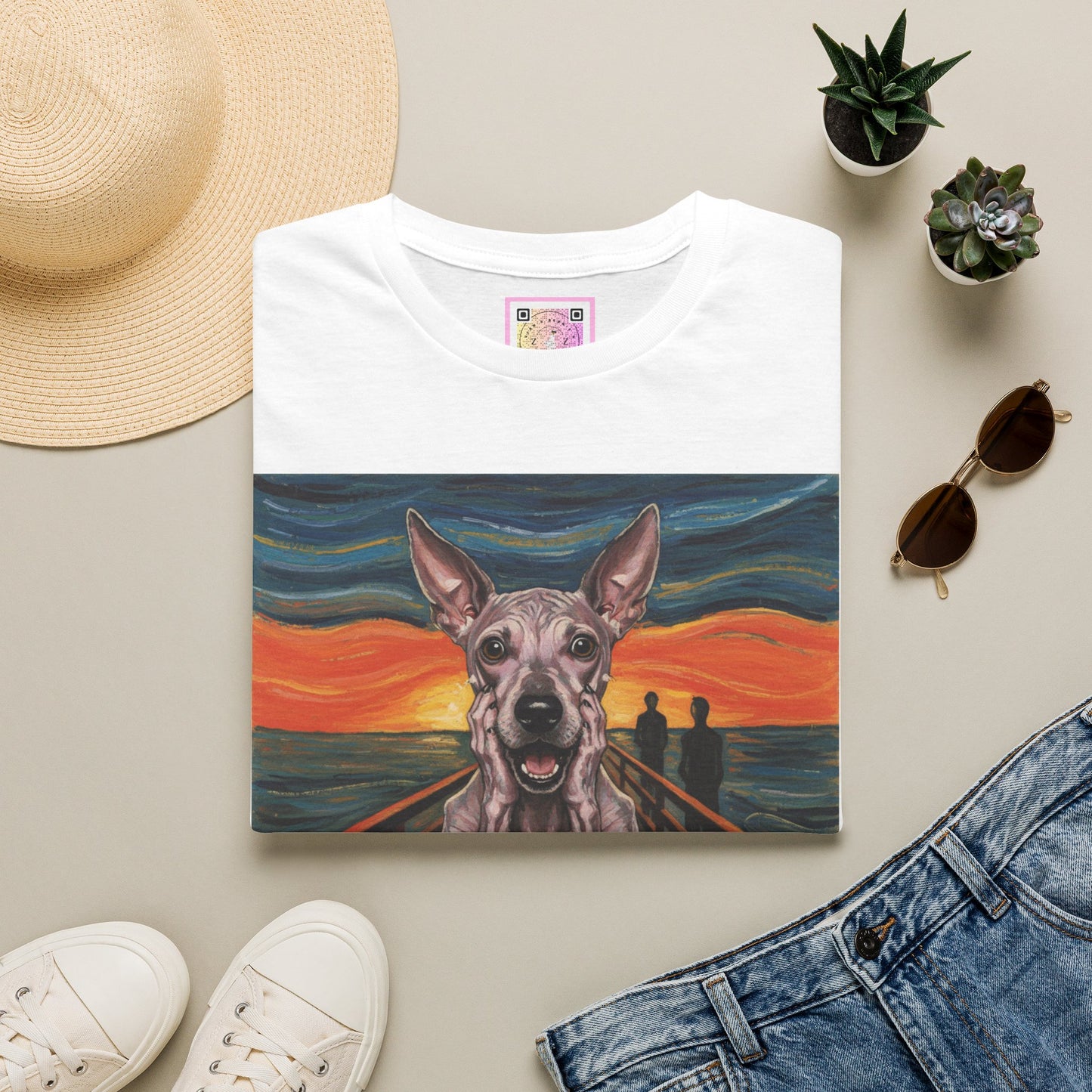 Canine Canvas Collection: Munch Homage Tee Shirt