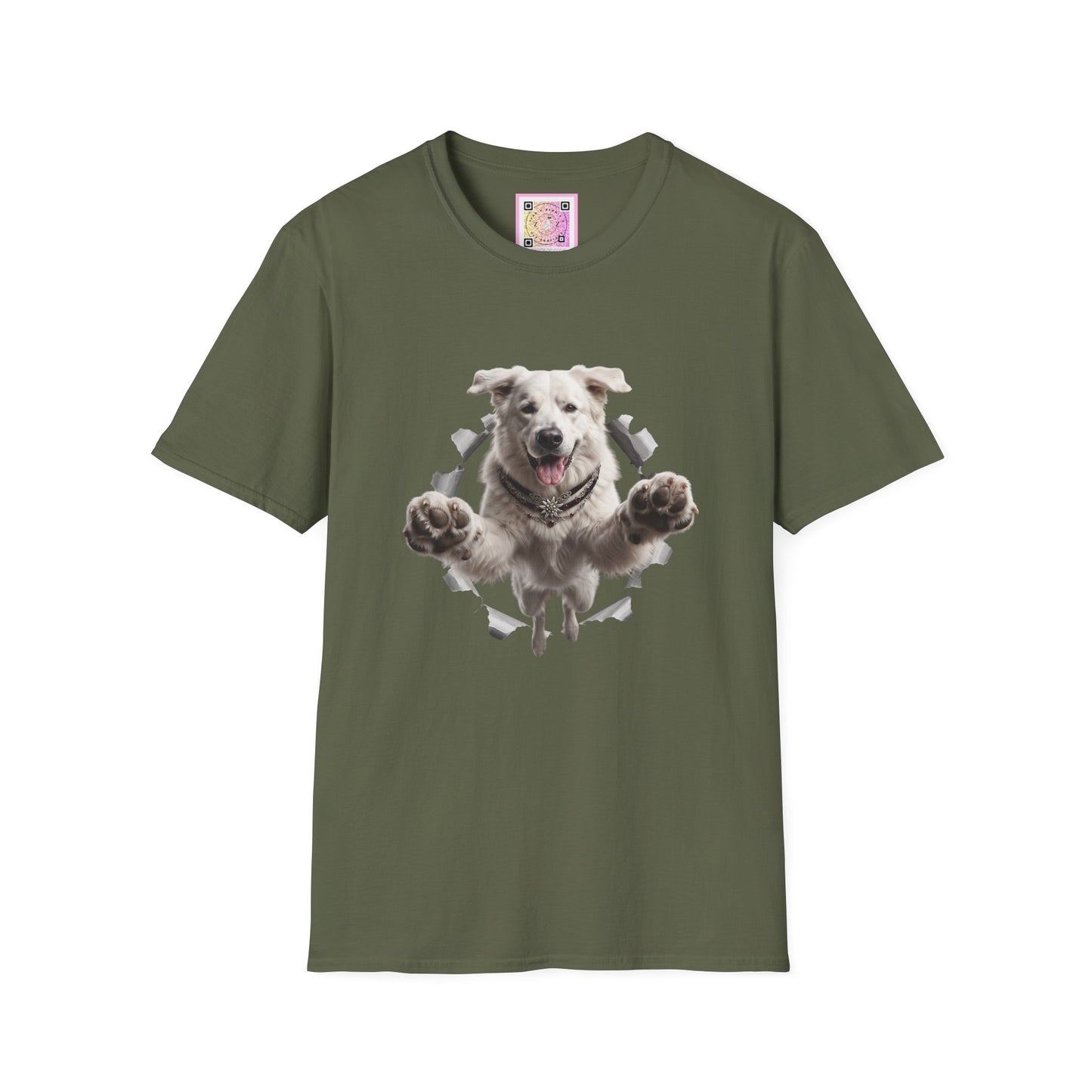 White Swiss Mountain Dog Tee Shirt