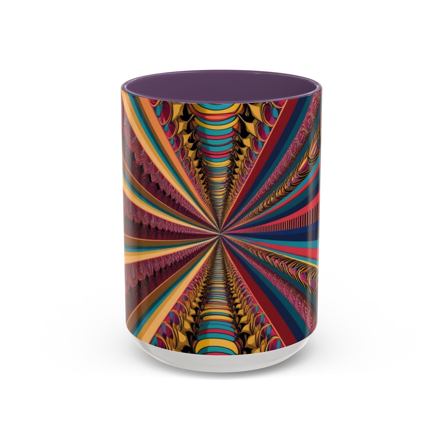 Optical Illusion Accent Mug – Ceramic Coffee Cup