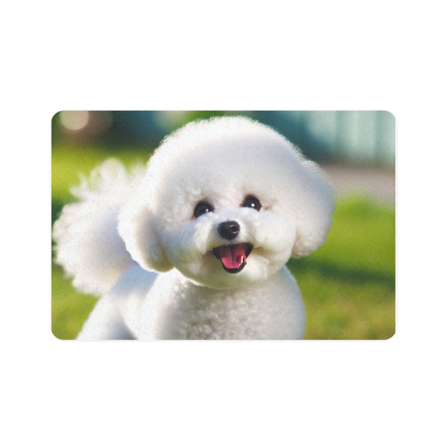 Pet Food Mat (12x18) - Bichon Frise