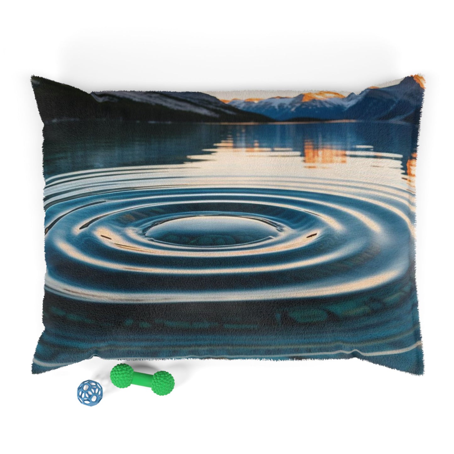Ripple in a Mountain Lake Pet Bed