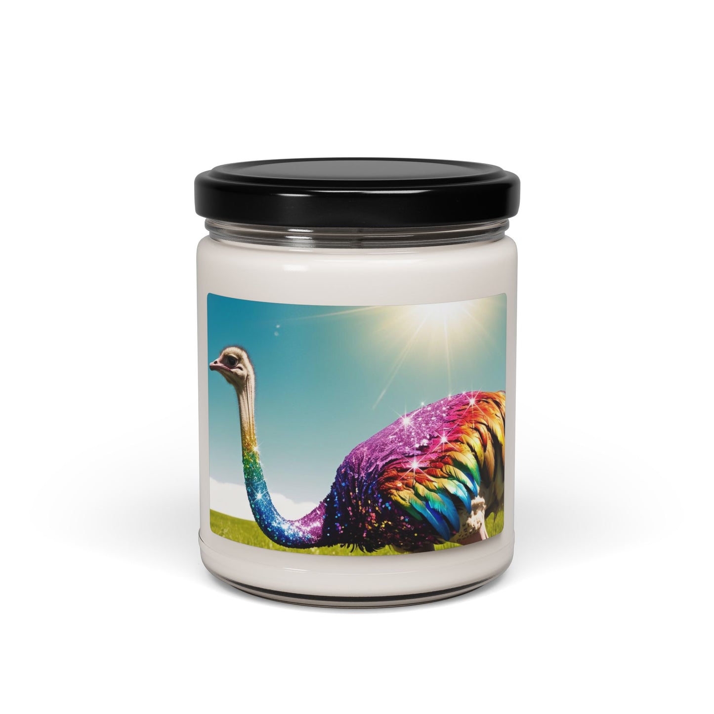 Rainbow Ostrich- Scented Soy Candle, 9oz