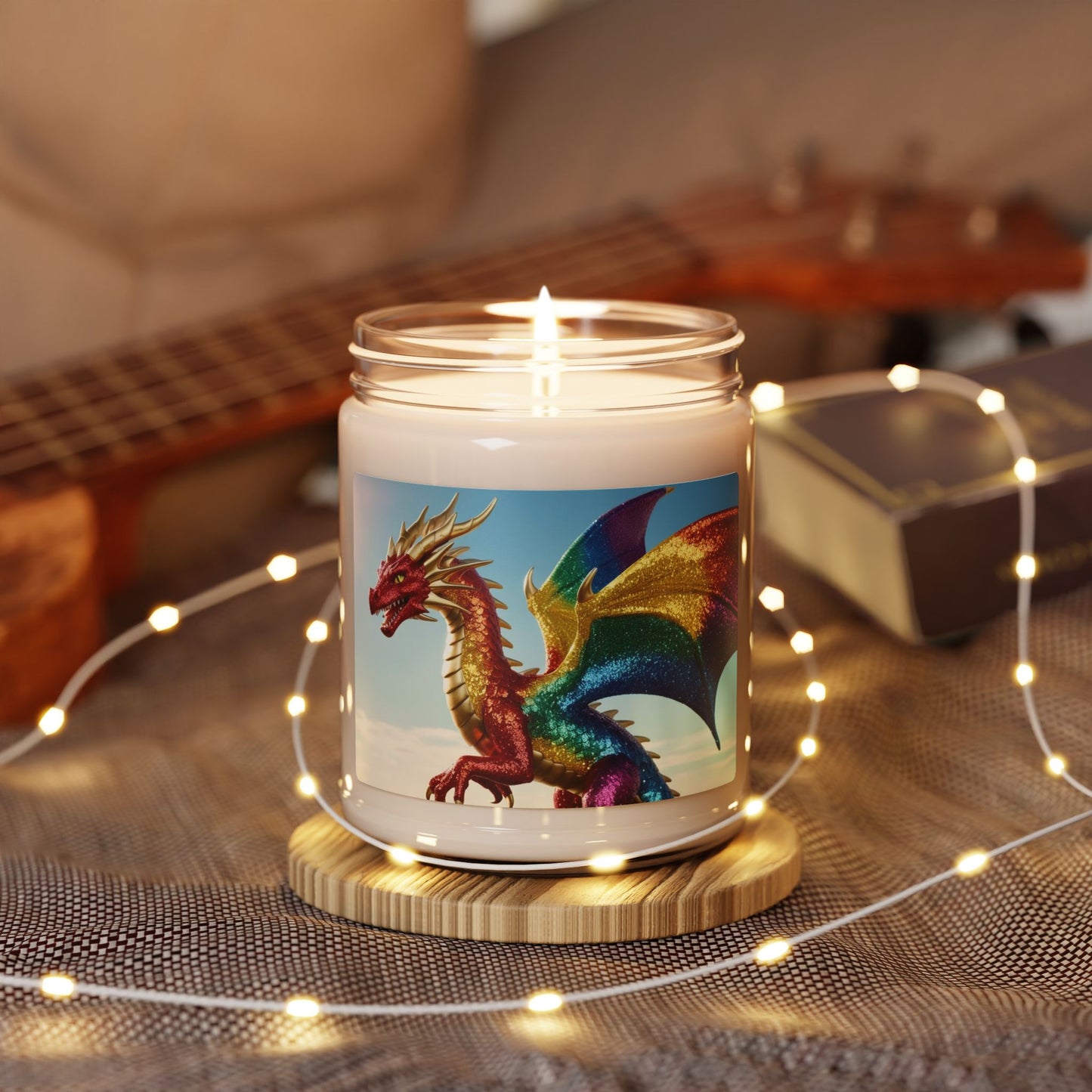 Rainbow Dragon- Scented Soy Candle, 9oz