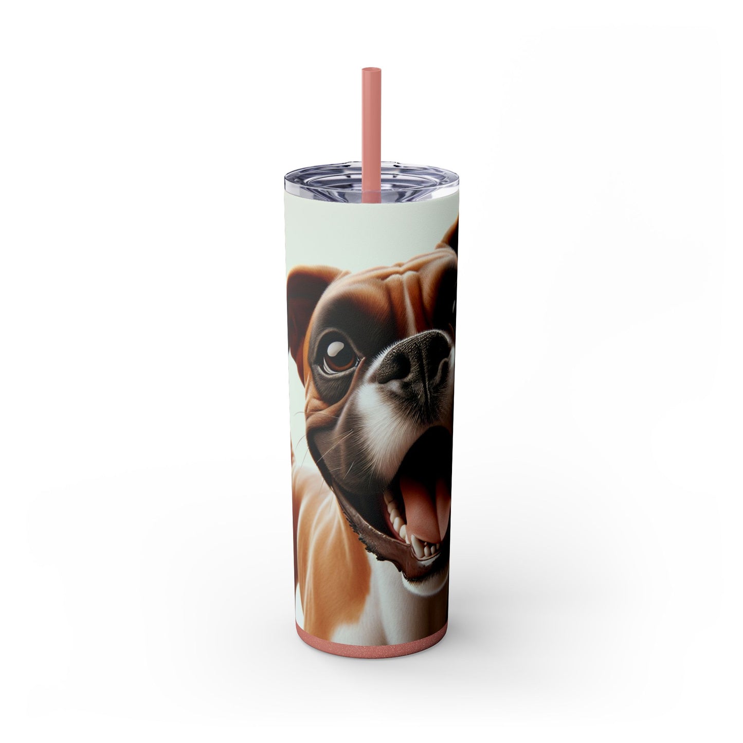 Boxer Skinny Tumbler with Straw, 20oz