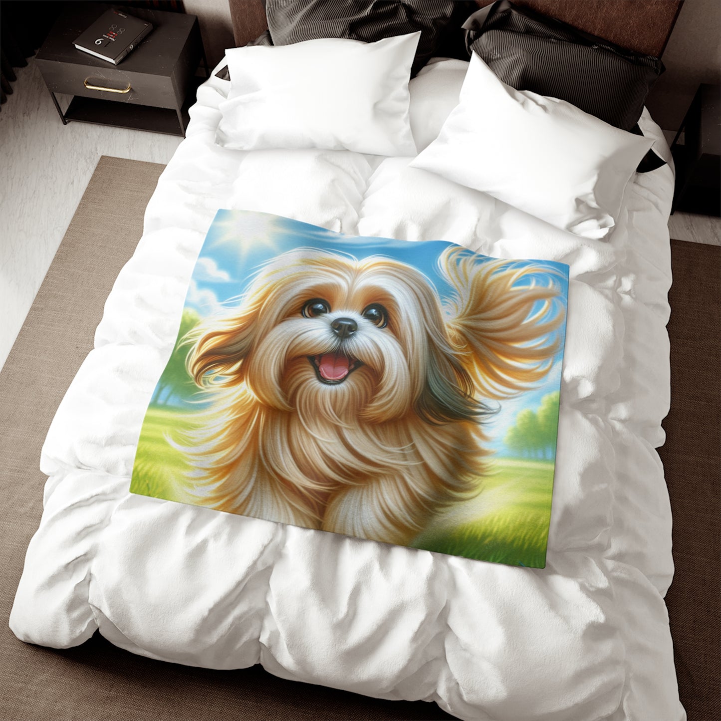 Lhasa Apso Sweatshirt Blanket
