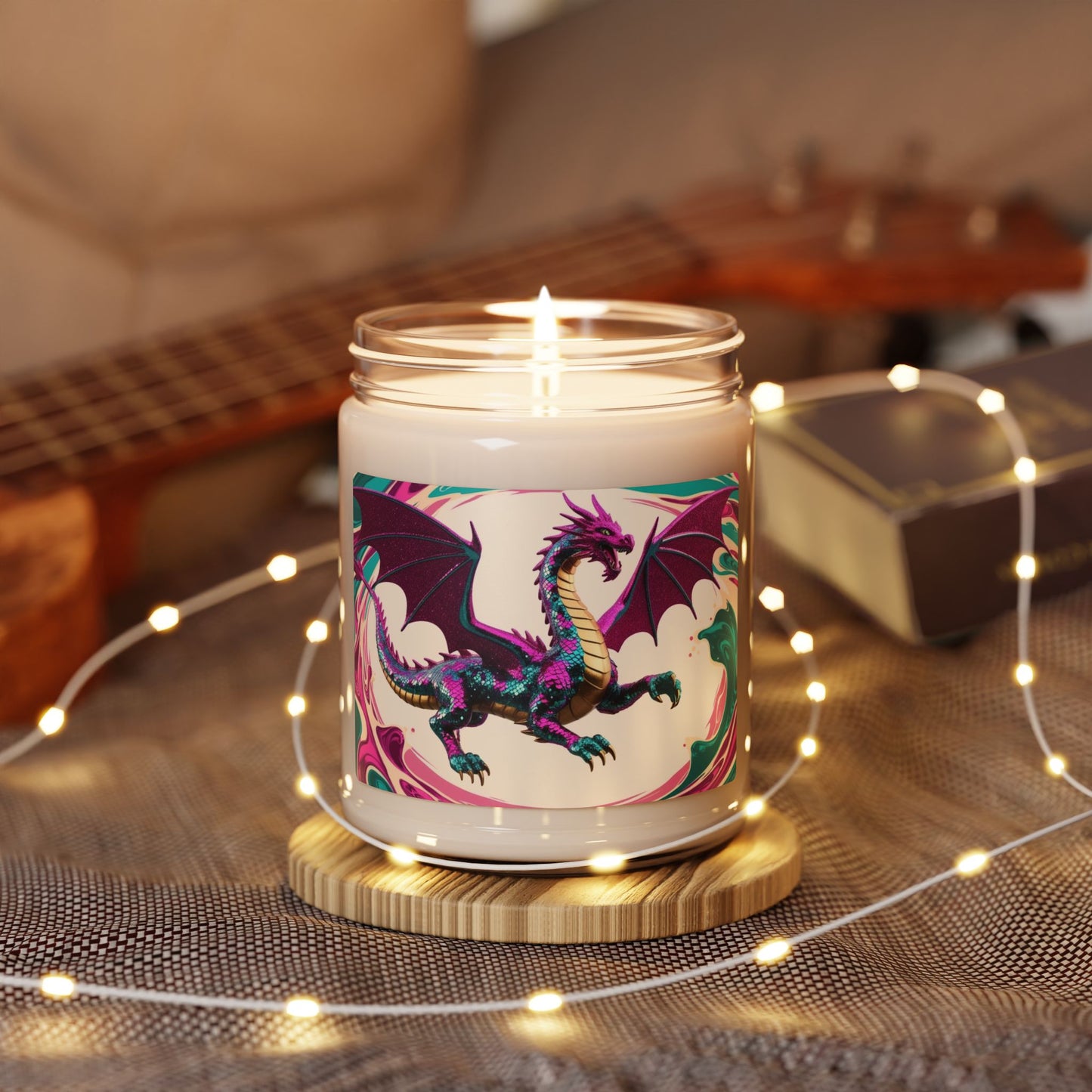 Glittery Dragon- Scented Soy Candle, 9oz