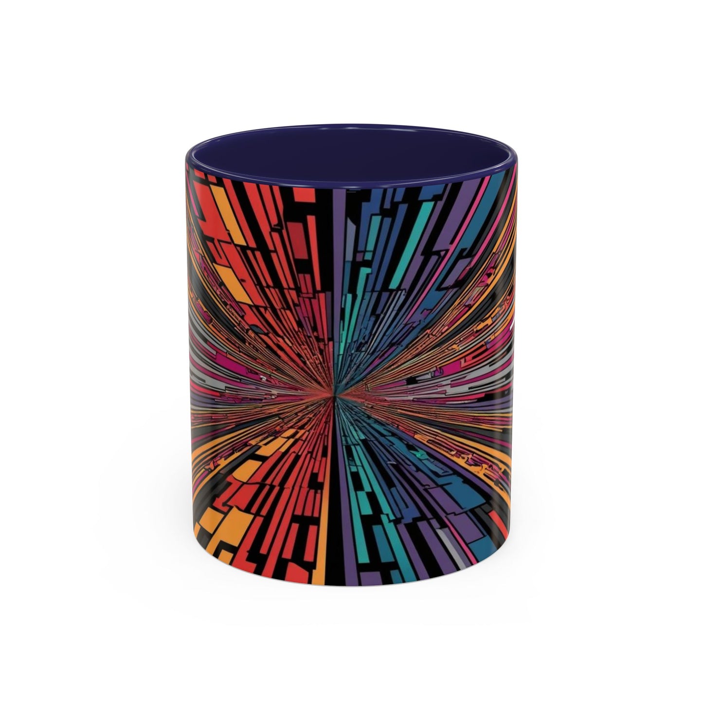 Optical Illusion Accent Mug – Ceramic Coffee Cup